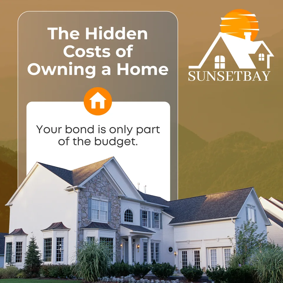 The hidden costs of owning a home: your bond is only part of the budget, with a large white family home